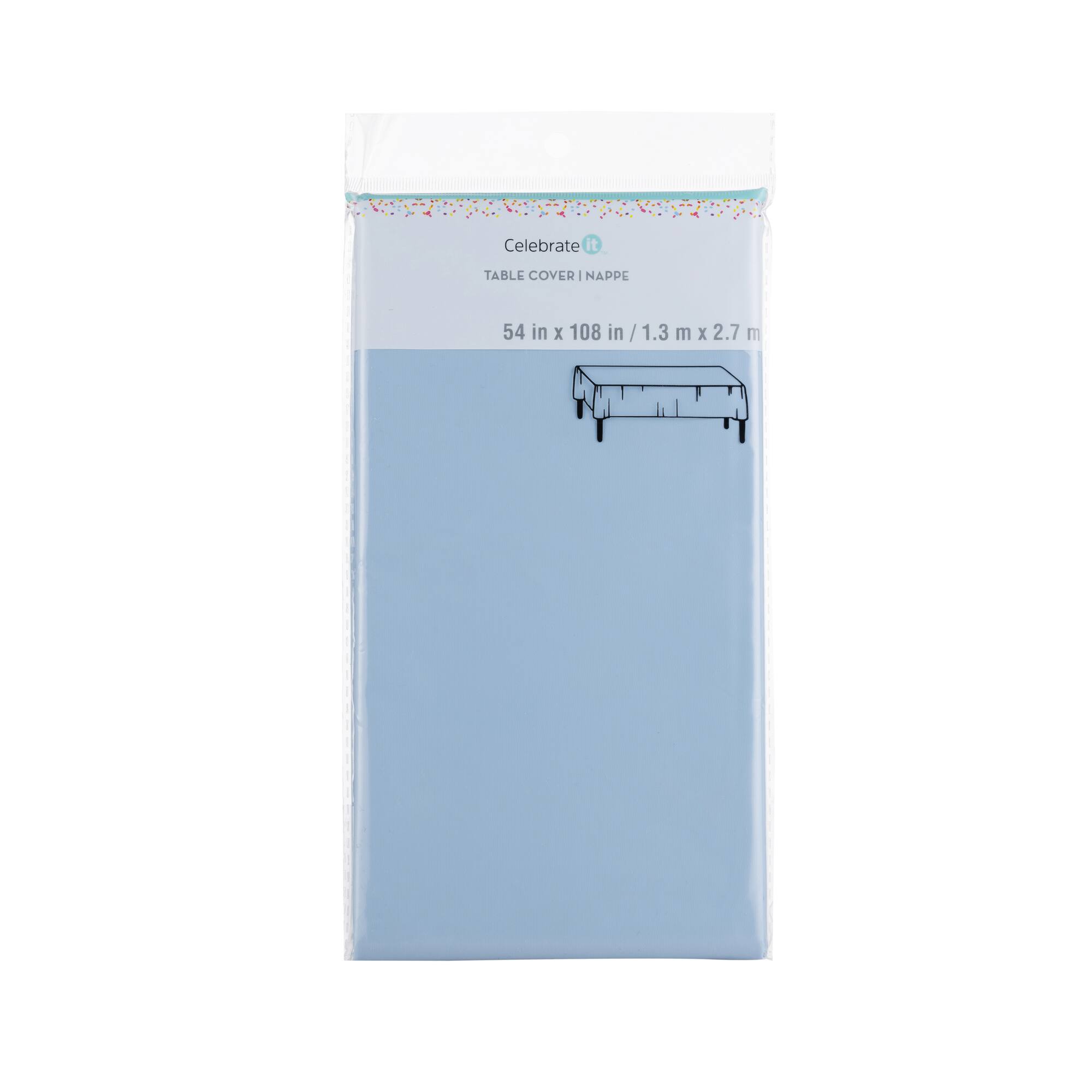 54" x 108" Solid Plastic Table Cover by Celebrate It